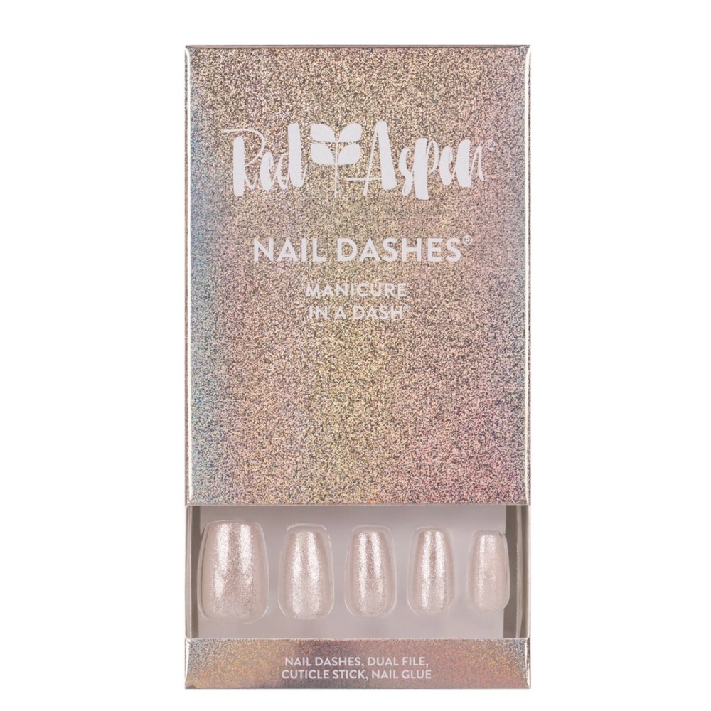 Red Aspen Glittering Press-On Nails
